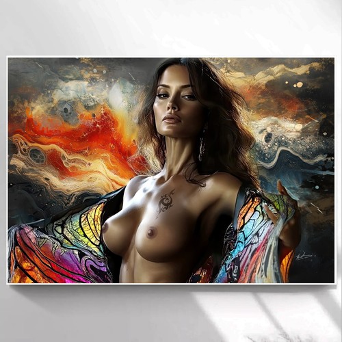 Leinwand bild frau erotik - frau,