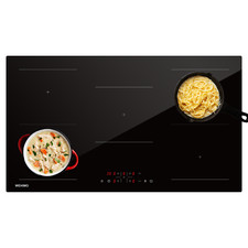 90 cm Induktionskochfeld 5 Platten Zonen Induktionskochplatte Autark Flexzone