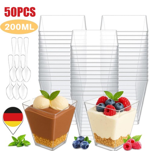 50x mini desserttasse - 50x,