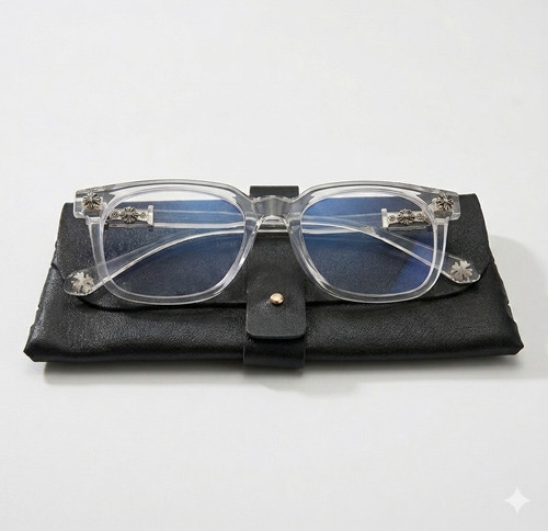 Transparente vollrand brille - transparente, vollrand-brille
