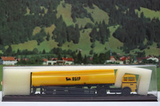 Brekina 1:87 Mercedes Benz Tanklastzug Agip gelb in Ovp Nr.5085