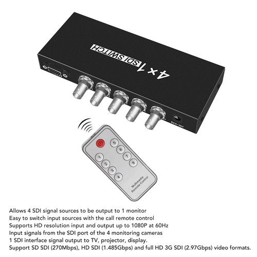 Sdi switcher 4x1 eingänge - sdi-switcher, (4