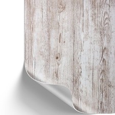 12,11€/m² Selbstklebende Folie Klebefolie Möbel Küche Tür Holzoptik Vintage Weiß