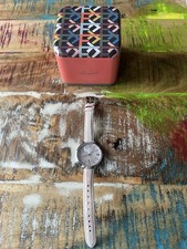 Fossil Damen Armbanduhr Edelstahl Leder Rosa Perlmutt mit Box