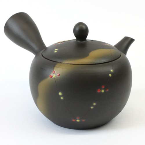 Grünteekanne kyusu flowerline - grünteekanne,