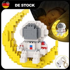 388 Stk Space Astronaut Klemmbausteine Set LED Astronaut Mond Bausteine Figuren