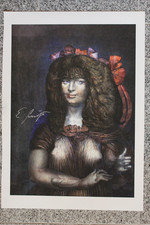 Fuchs Ernst, Piogmentgrafik , handsigniert, -Lolita- auf Papier  selten