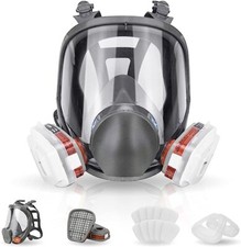 Staubmaske Gasmaske Lackiermaske Atemschutz Vollmasken mit Aktivkohle Filter