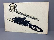 original alte FN Motorrad Werbung Werbeblatt Plakat Vorkrieg M70 M67 M90 [3957]