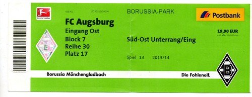 Ticket borussia - ticket, bl