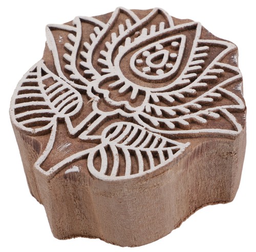 Indischer textilstempel holz - textilstempel,,