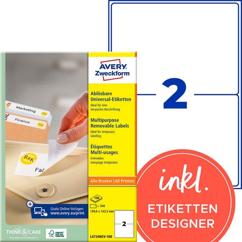 Avery zweckform etiketten - zweckform,