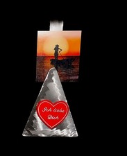 Edelstahl Memo-Clip mit rotem