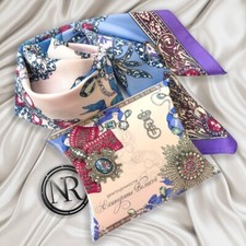 Kopftücher Halstuch Schal Kopftuch Bandana Design Tuch 90x90cm Juwelen Katharina