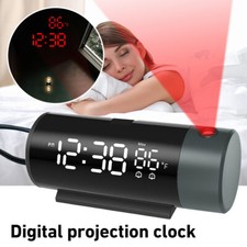 Digital Projektion Wecker USB Uhr Dimmen Wecker Mit Temperatur und Zeit Snooze
