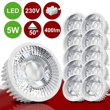 LED Modul flach Leuchtmittel GU10 230V MR16 5W für Einbaustrahler Lampe Set