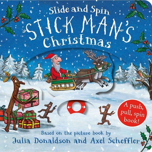 Stick man christmas slide - stick,