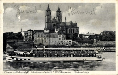 Magdeburg der elbe - an,