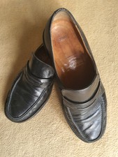 Budapester Herren Slipper  ?schwarz ⚫️,  Leder  Gr. 8