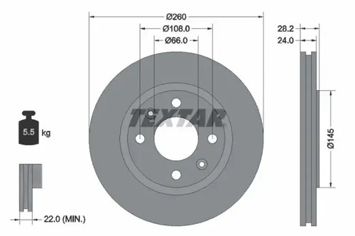 Bremsscheibe - 2x,