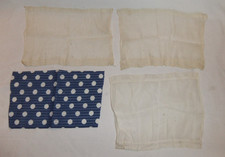 14.25 E1 Puppenstube Kaufmannsladen 4er-Set Stoffreste Dekoration Gardinen