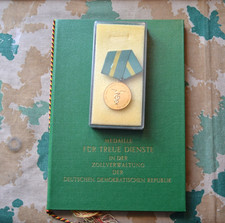 DDR  Zollverwaltung Medaille