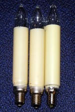 3 Ersatzbirnen Weihnachtsbaumbeleuchtung Christbaumbeleuchtung DDR 22V 3W gebrau