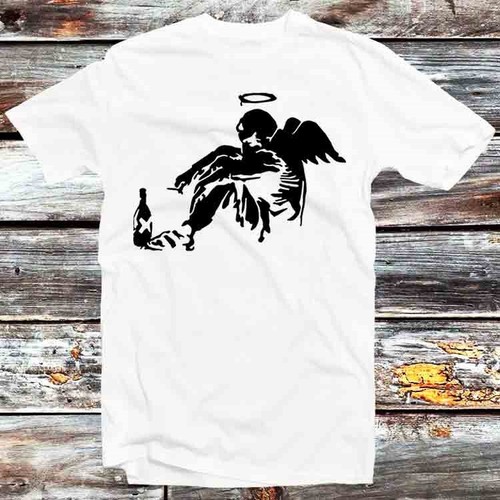 Banksy fallen angel shirt - angel, t-shirt