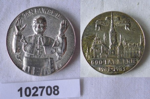 Silber medaille jan pawel - pawel, ii