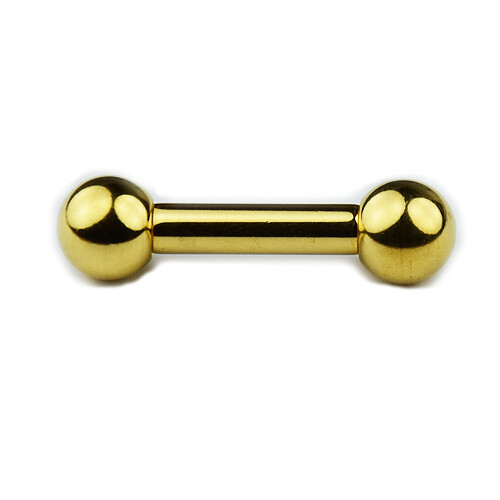 0mm titan gold piercing stab - gold,