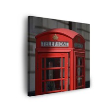 CANVAS Leinwandbilder XXL Wandbilder Kunstdruck Architektur Telefonzelle London 