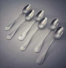 6 Kaffeeloöffel Frankreich Baguette / Uniplat 950 Silber