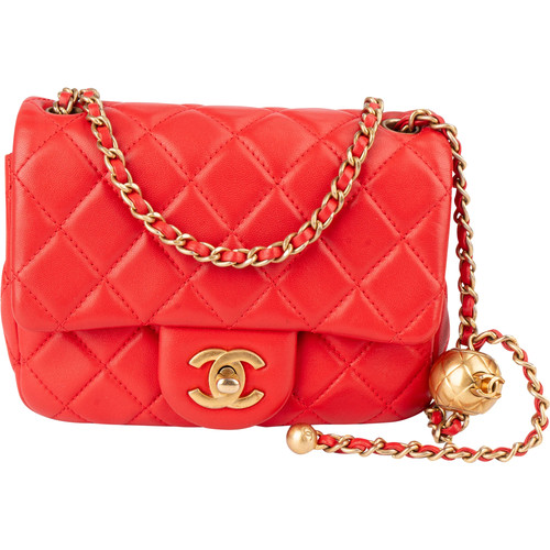 Chanel quilted lambskin single - chanel,