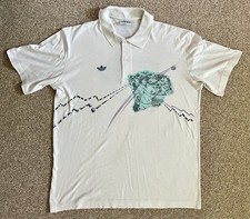 Vintage Adidas Tennis  Shirt - Stefan Edberg -  Gr.  52