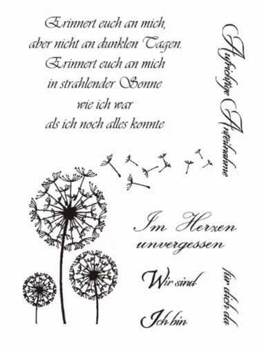 Stempelplatte herzliche - a6,