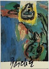 Georg Baselitz signiert Kunst Karte original Unterschrift Autogramm signed