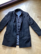 Herren Kurz-Woll-Mantel von SIR OLIVER Modell Toscana Gr. 50 anthrazit 