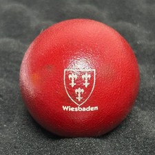Minigolfball Wagner Serie Wiesbaden rot KX - unmarkiert, kaum Gebrauchsspuren