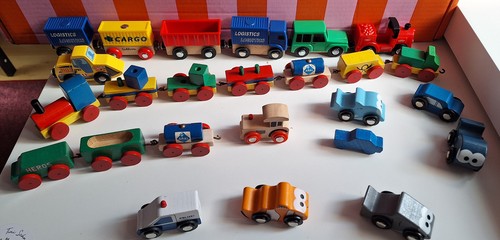 Tlg set holzauto spielzeug - 30, tlg.
