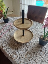 Holz Etagere mit 2 Etagen