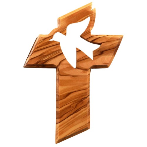 Kreuz mit friedenstaube aus - kreuz,