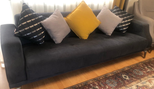 Dreiteiliges sofa set grau - dreiteiliges,