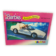 Barbie Puzzle Kidfun Barbies Ferrari 280 Teile 40507 36 x 27 cm Mattel Inc 1989