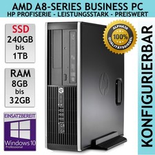 HP Compaq Pro 6305 SFF PC AMD A8-5500B 1 TB SSD 8 GB 16 GB 32 GB DDR3 Win 10 Pro
