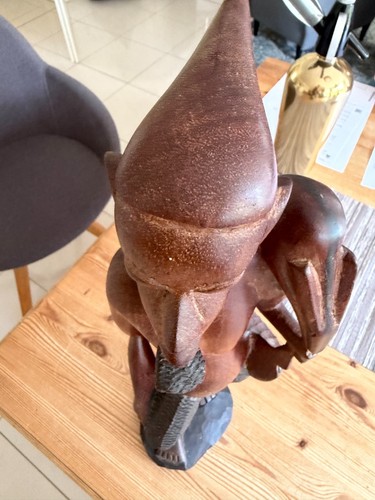 Afrikanische holzfigur - 🌍,