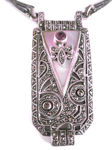 Art deco collier silber 925 - collier,