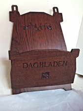 Holz Zeitungshalter Wandhalter Antik Stil Wandregal Halter Zeitungen Vintage