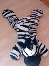 Zebra Kuscheltier 85 cm lang als Kuschekissen nutzbar - neuwertig
