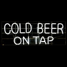 Cold Beer On Tap Neon Werbung