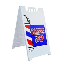 Frame sidewalk barber shop - sidewalk,